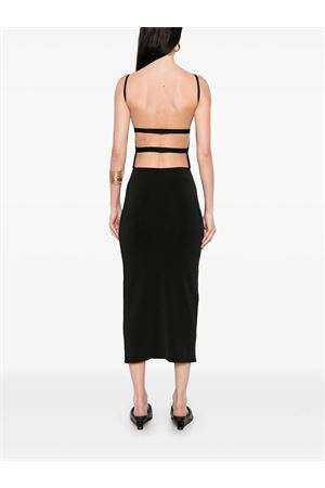 Black ribbed midi dress PHILOSOPHY DI LORENZO SERAFINI | A04830701.0555